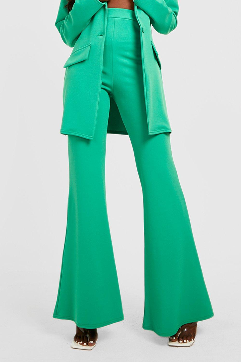 Jersey Super Flared Pants | boohoo